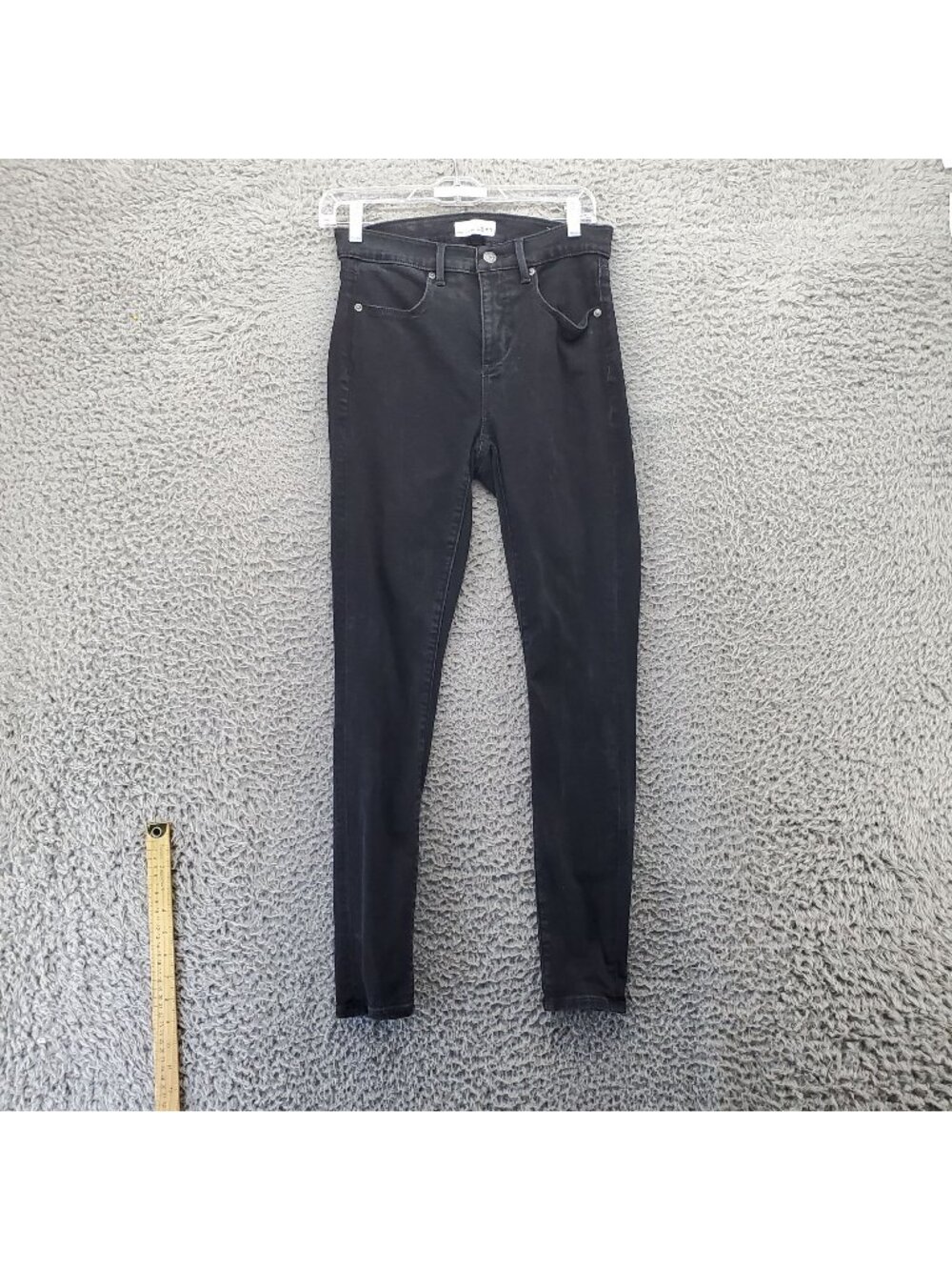 Loft Jeans Womens 27/4 Black High-Rise Legging Stretch Denim *Read*